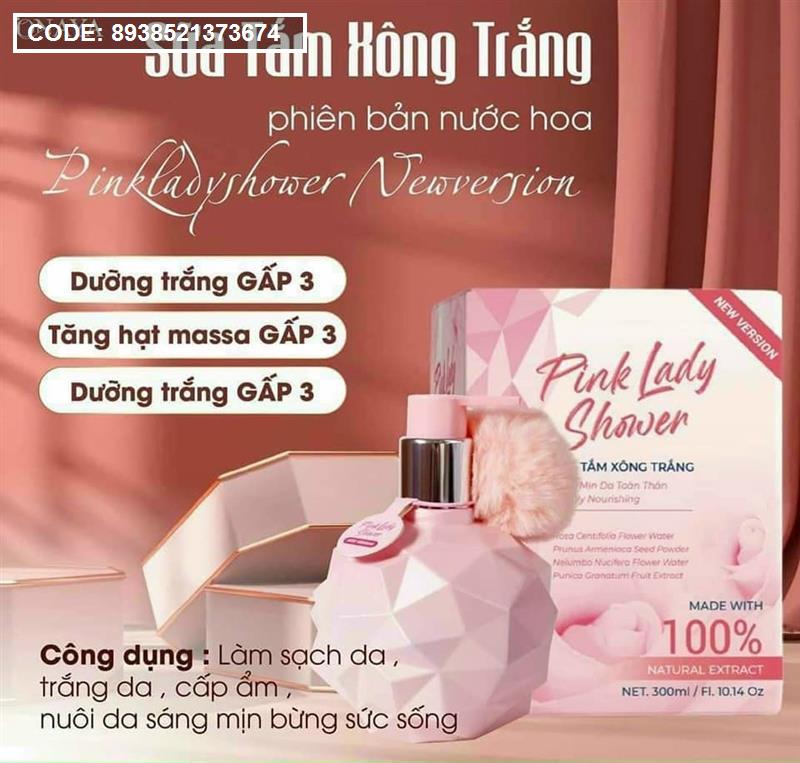 Sữa Tắm Xông Trắng Pink Lady Shower Q-Lady Onaya - 8938521373674