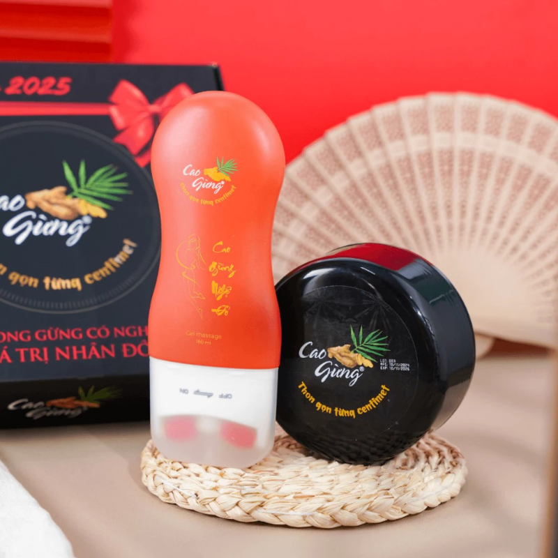 Cao Gừng Tan Mỡ Bụng Thiên Nhiên Việt 250g Phiên Bản 2025 - Tặng Cao Gừng Nghệ Đỏ