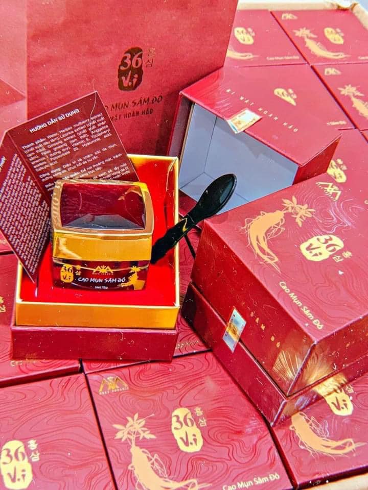 Cao Mụn Sâm Đỏ 36 Vị MeeA Organic Loại Lớn 15g