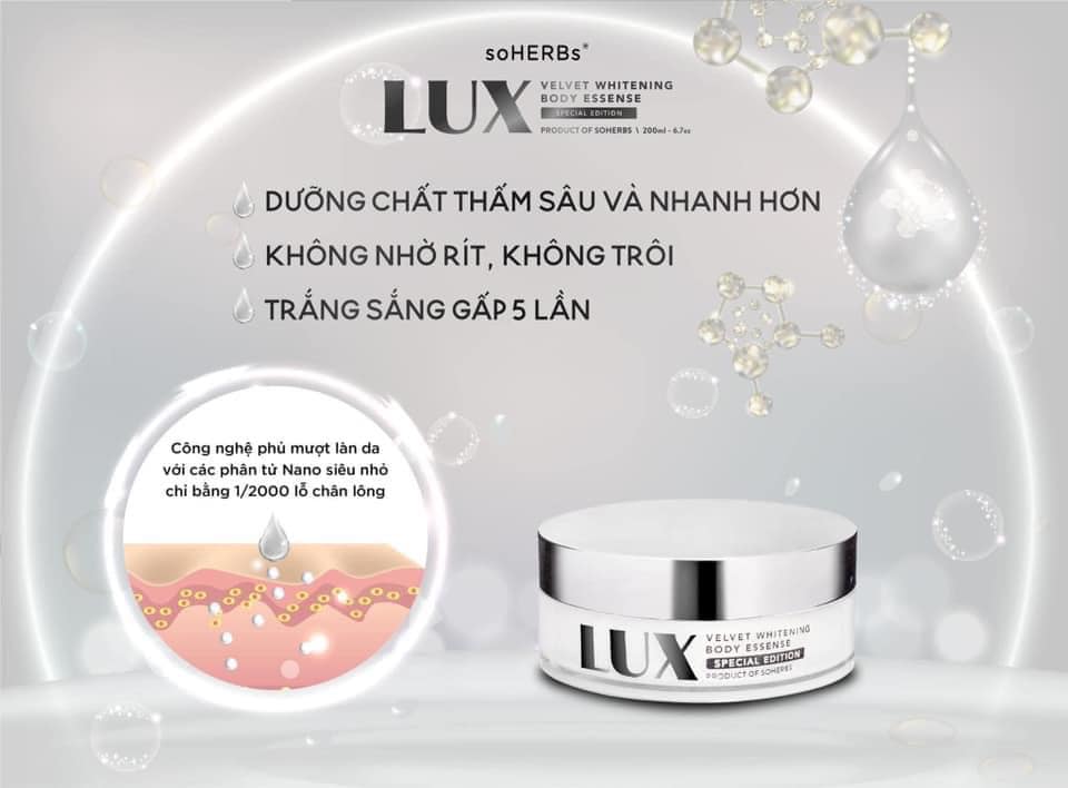 Kem body Lux tinh chất yến tươi chính hãng soHERBs