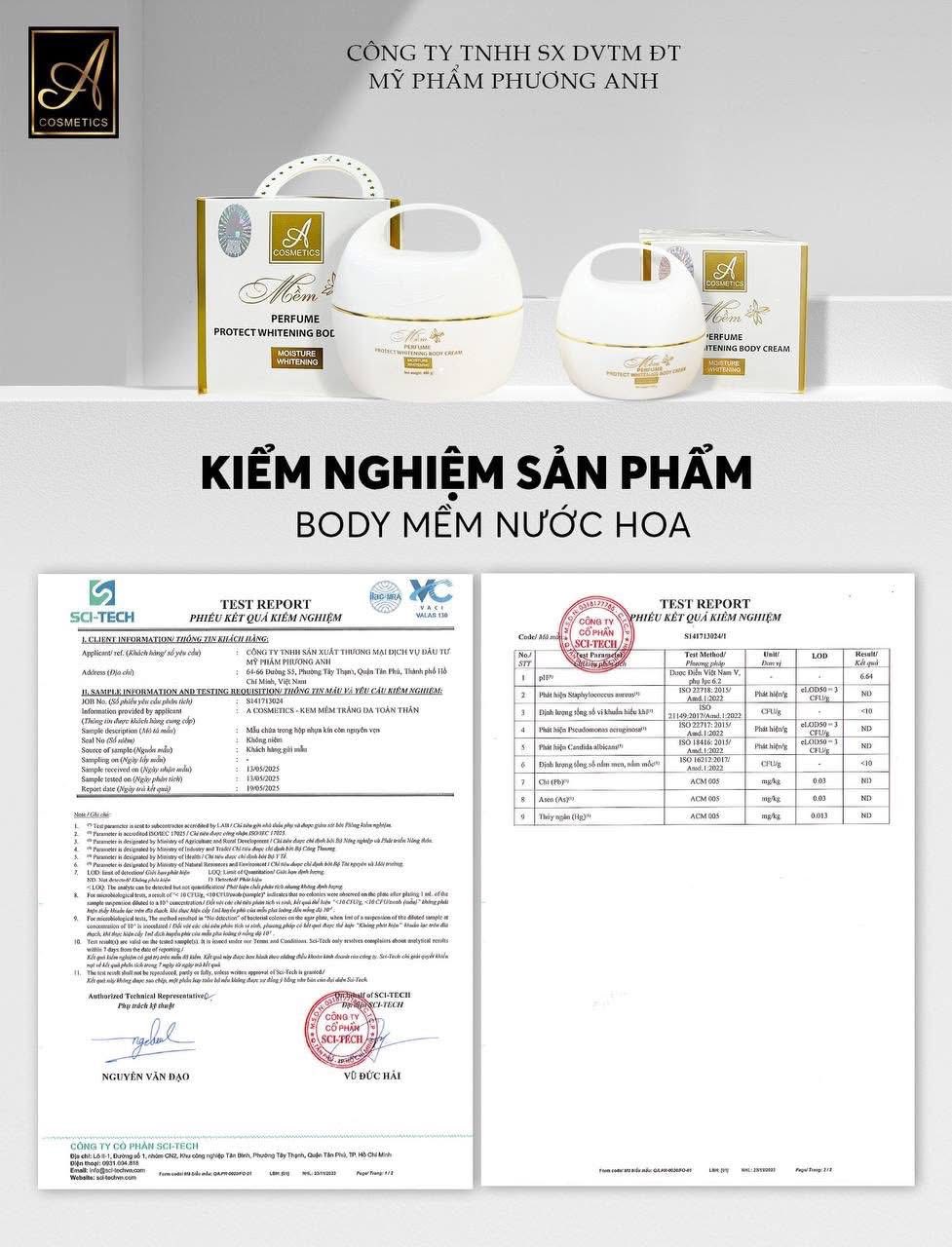 Kem Body Mềm Nước Hoa A Cosmetics Mỹ Phẩm Phương Anh
