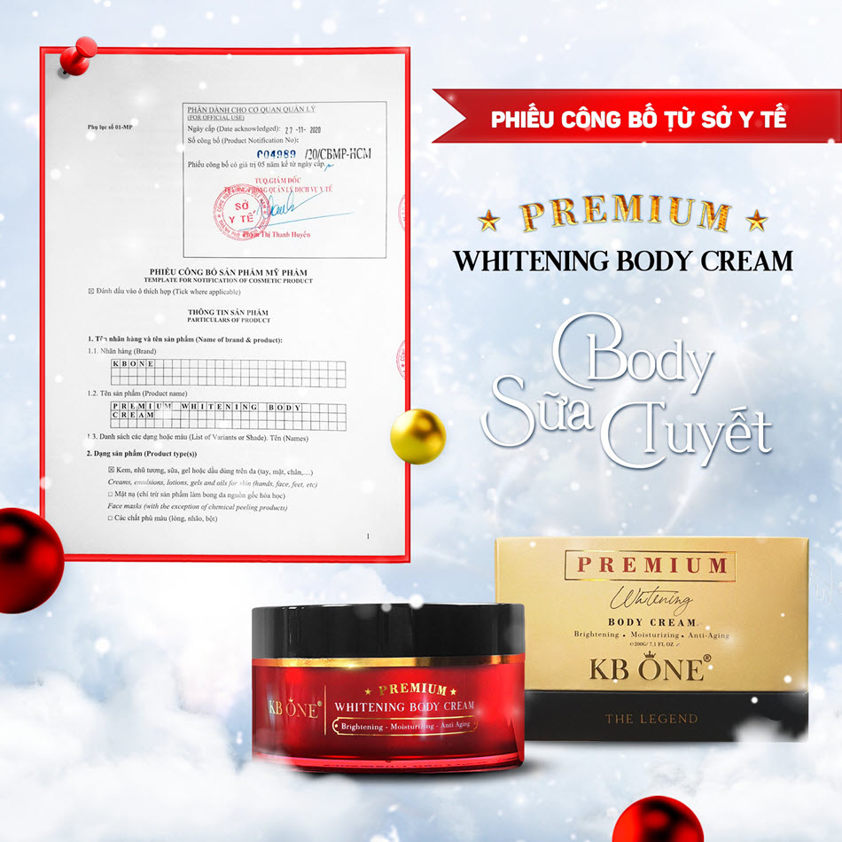 Kem body Kbone sữa tuyết 200g