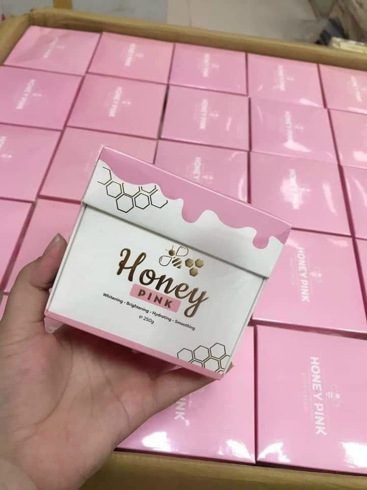 Kem Body Honey Pink Sợi Mật Ong Dát Vàng 24K