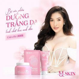 Combo dưỡng trắng body Hoa Anh Đào MQ Skin - 8936117150227