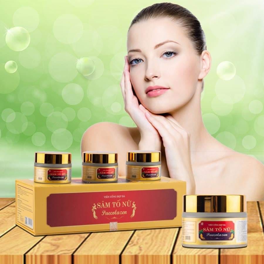 14689-sam-to-nu-puecolazen-1-16.jpg Viên Uống Sâm Tố Nữ Collagen Puecolazen - 8938527095099