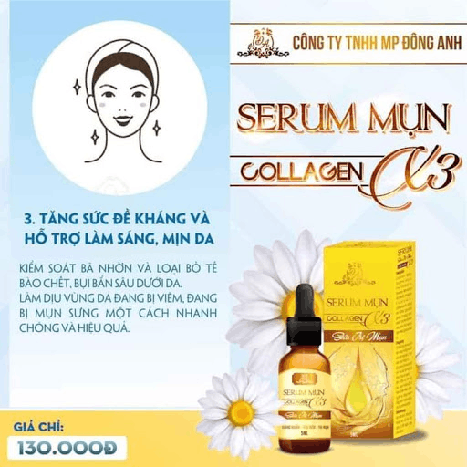 Serum trị mụn Collagen X3 Mỹ Phẩm Đông Anh - SRMUN