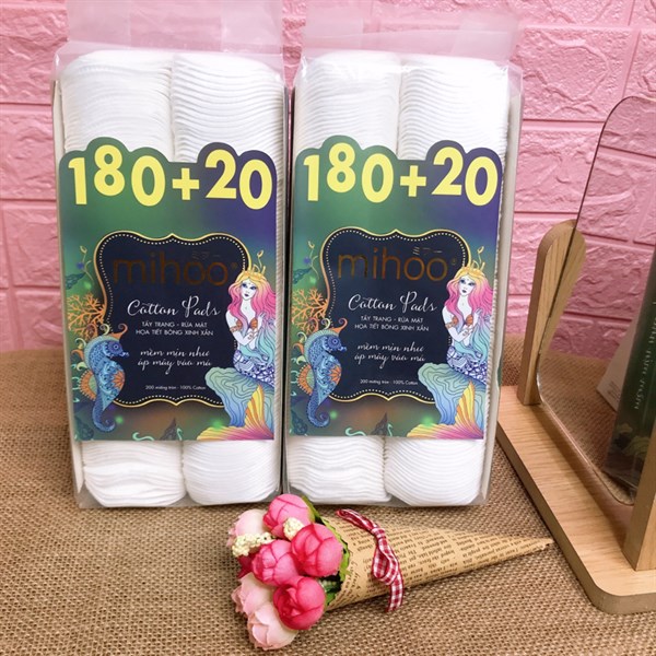 15004-b28a749d0c5d41dab0d7e168188ef7ce-5.jpeg Bông Tẩy Trang Mihoo 100% Cotton (200 Miếng) - 8936112021140