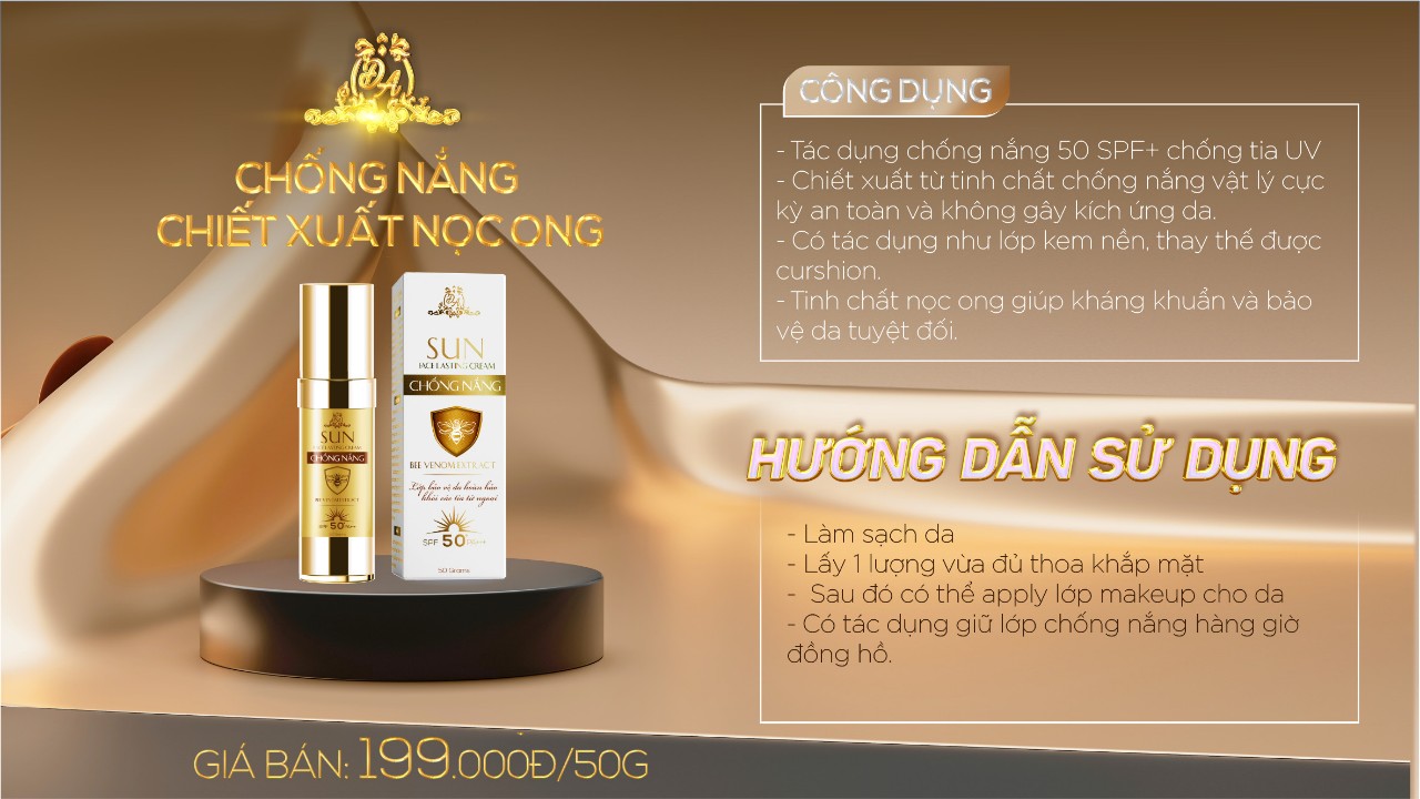 Kem chống nắng nọc ong Collagen X3 Mỹ phẩm Đông Anh - KCNX3