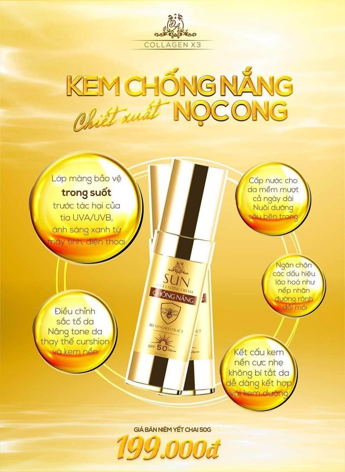 Kem Chống Nắng Collagen X3 Mỹ Phẩm Đông Anh - KCNX3