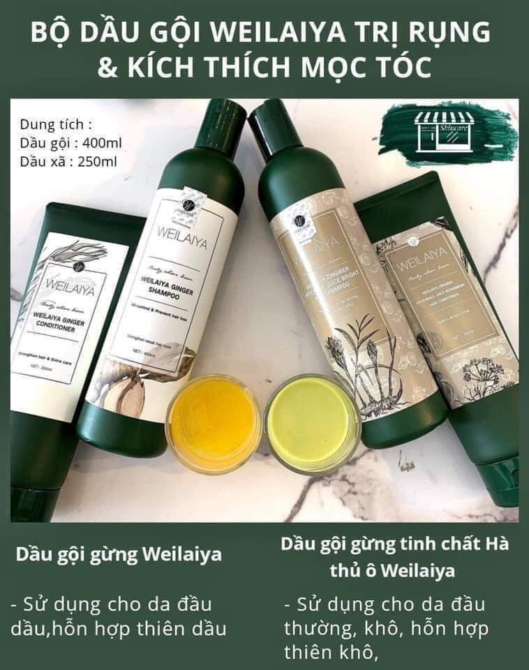 15100-175052932-310982983707048-2849652573658627527-n-4.jpg Combo bộ dầu gội xả Weilaiya mọc tóc chiết xuất gừng xả - 6971025880370