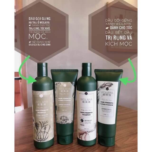 15100-dau-goi-weilaiya-hk-4.jpg Combo bộ dầu gội xả Weilaiya mọc tóc chiết xuất gừng xả - 6971025880370
