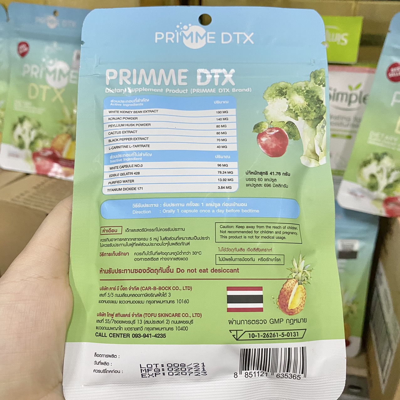 Viên Uống Detox Primme Dtx Thái Lan