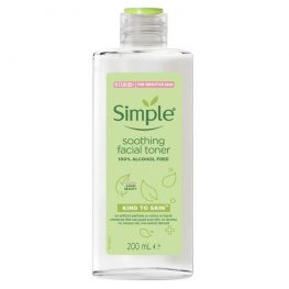 Nước hoa hồng Simple Kind to Skin Soothing Facial Toner 200ml chính hãng - 5011451103856
