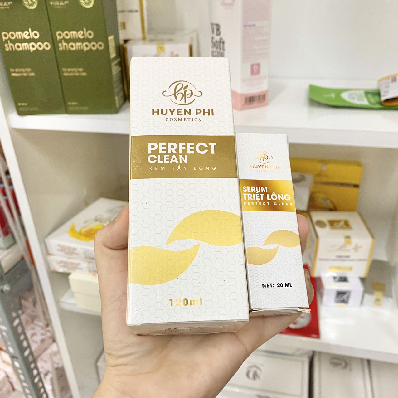 Combo Kem Tẩy Lông Huyền Phi Và Serum Triệt Lông Huyền Phi