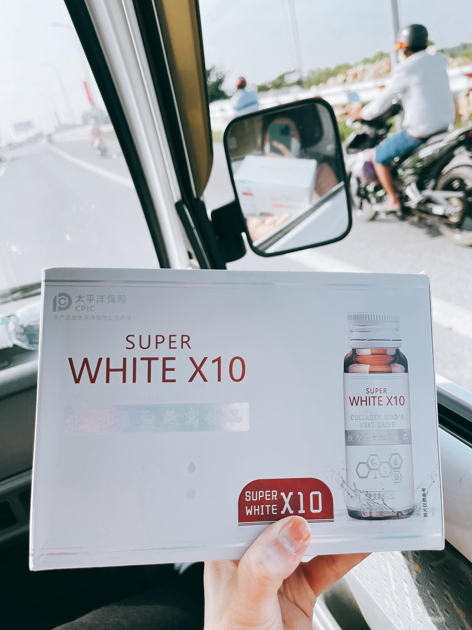 Nước uống Collagen yến giúp trắng da Super White X10 chính hãng