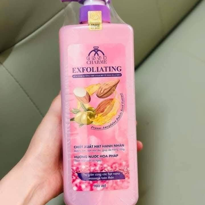 16130_3_20250913173527-5.png Sữa Tắm Cho Nữ Tẩy Tế Bào Da Chết Charme Exfoliating Hạt Hạnh Nhân Hương Nước Hoa Pháp 900ml - 8936194691552