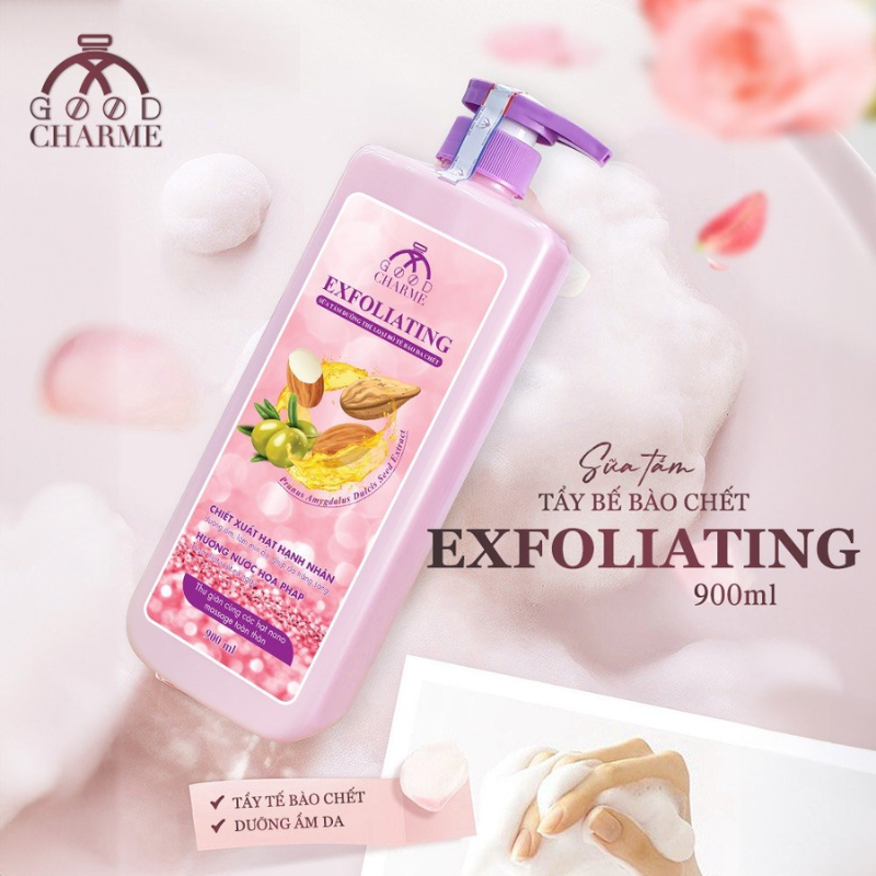 16130_5_20250913173528-5.png Sữa Tắm Cho Nữ Tẩy Tế Bào Da Chết Charme Exfoliating Hạt Hạnh Nhân Hương Nước Hoa Pháp 900ml - 8936194691552
