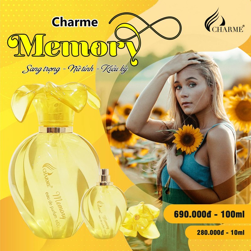 Nước Hoa Nữ Charme Memory 100ml - 8936194691354