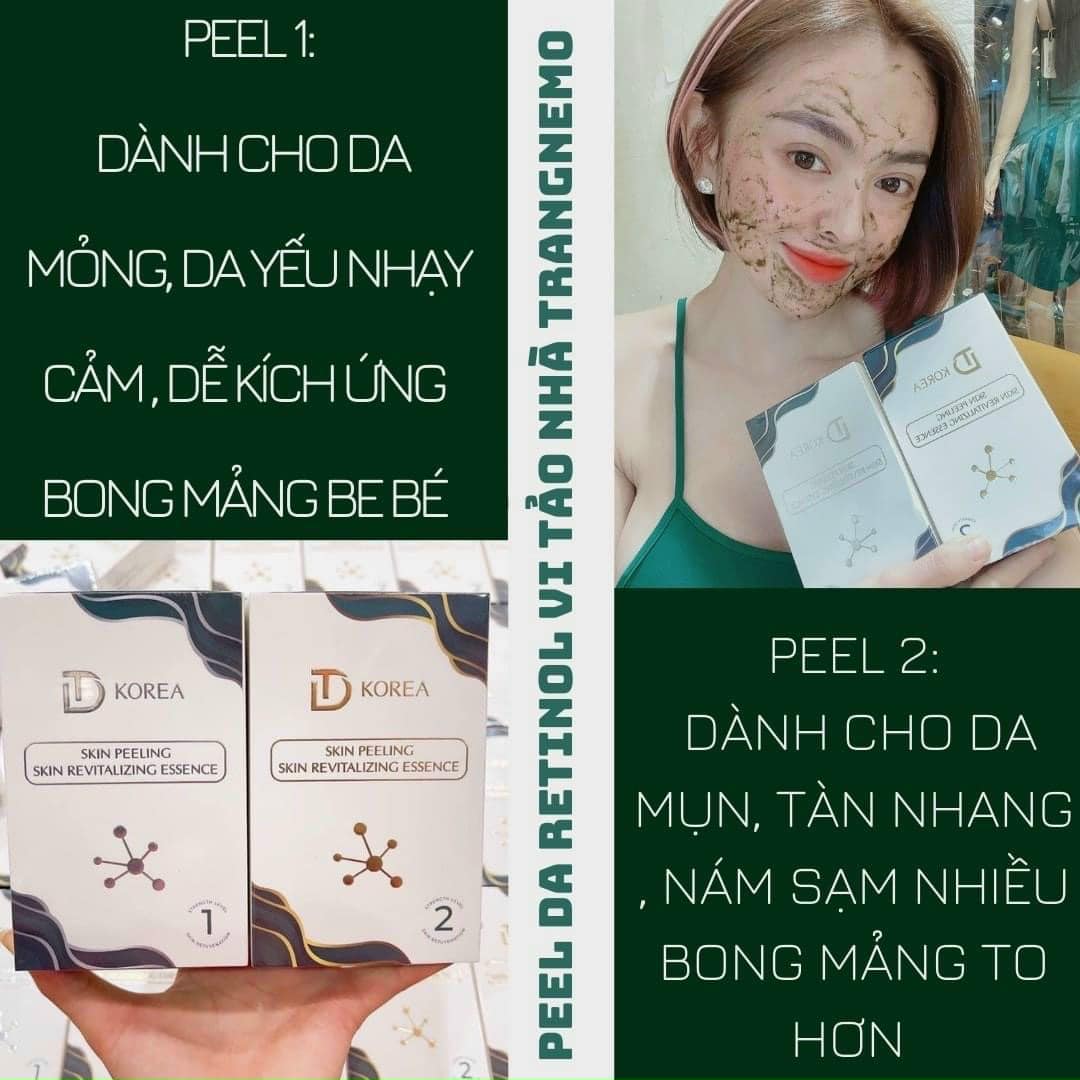 Peel Da Vi Tảo Retinol Số 1 Dành Cho Da Nhạy Cảm Trang Nemo Chính Hãng