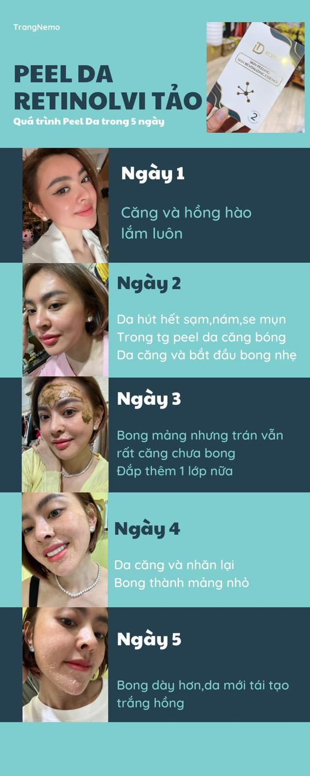 Peel Da Vi Tảo Retinol Số 1 Dành Cho Da Nhạy Cảm Trang Nemo Chính Hãng