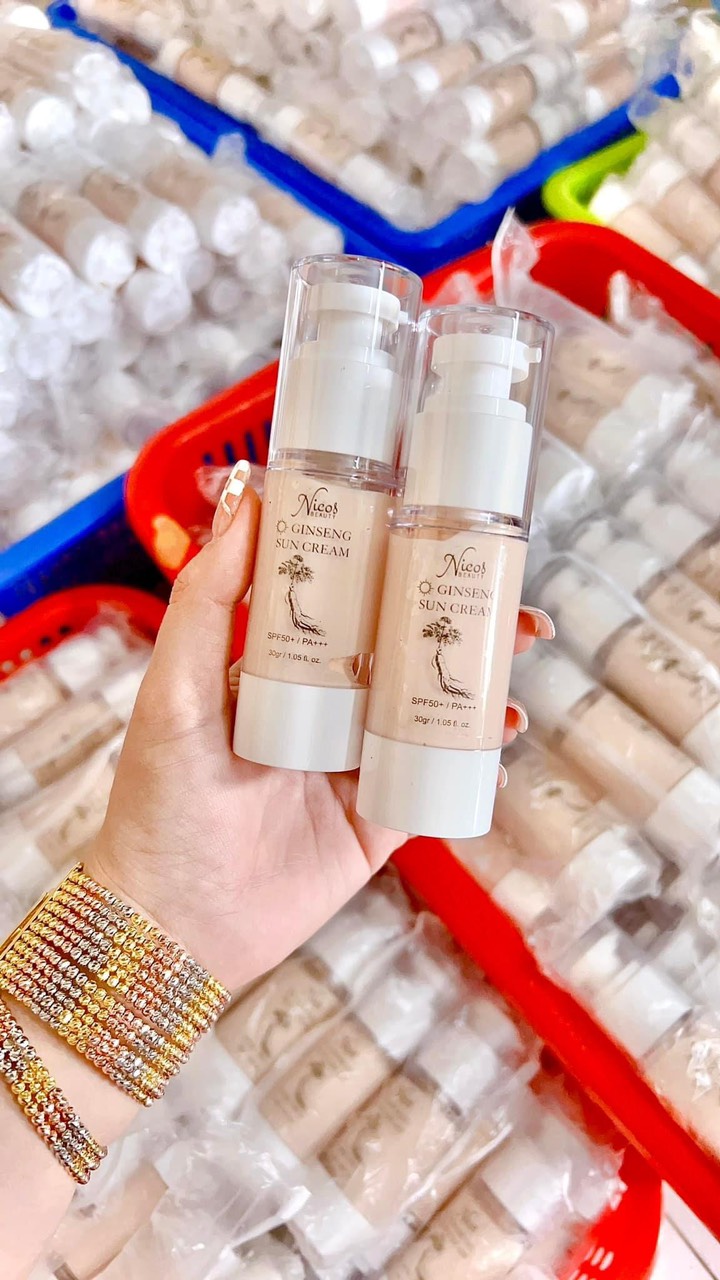 Kem Chống Nắng Rể Sâm Nicos Beauty