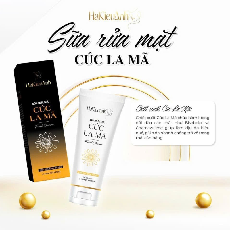 Sữa Rửa Mặt Hà Kiều Anh Cúc La Mã 100ml - Mỹ Phẩm Hà Kiều Anh Shop