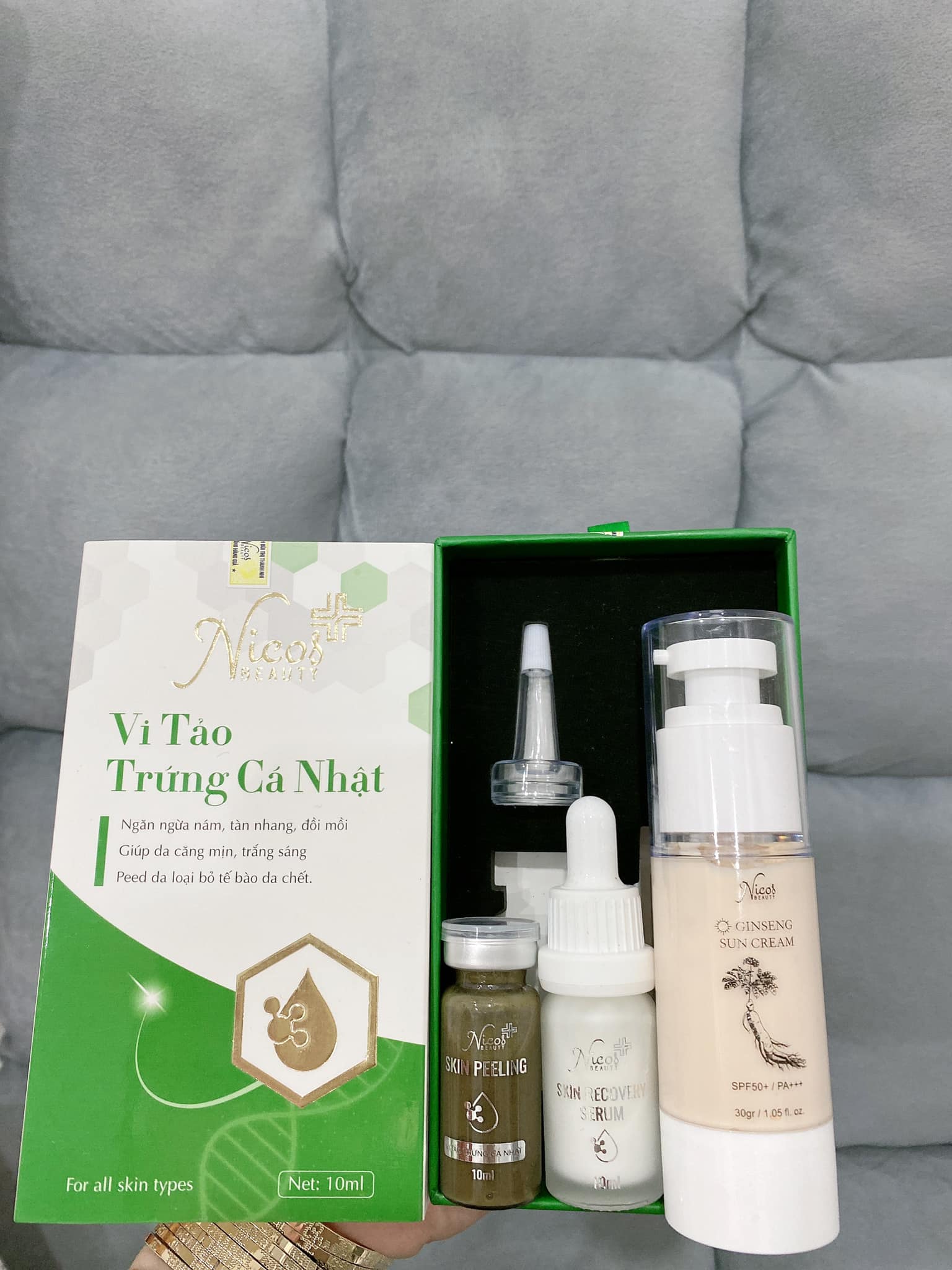 Vi tảo trứng cá nhật tái tạo Nicos chính hãng