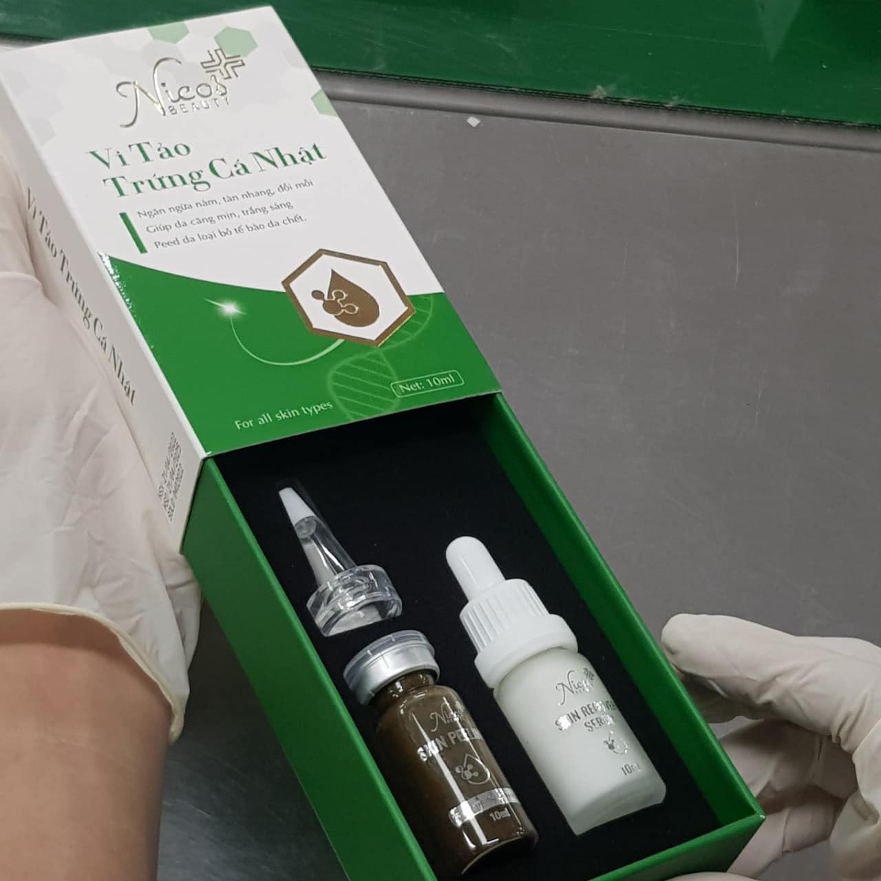 Vi tảo trứng cá nhật tái tạo Nicos chính hãng