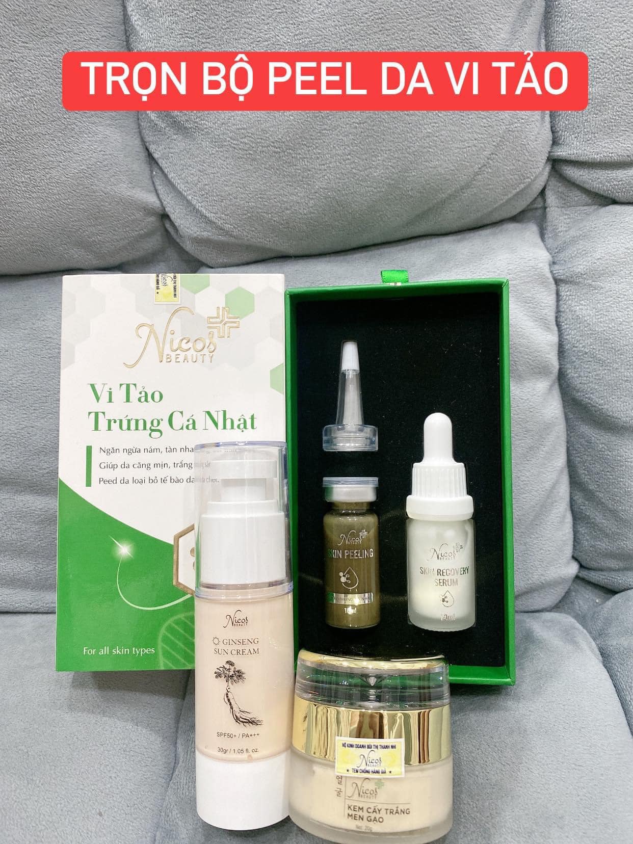 Vi tảo trứng cá nhật tái tạo Nicos chính hãng