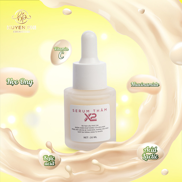 Serum Khử Thâm X2 Huyền Phi Cosmetics Chính Hãng - Kho Sỉ Mỹ Phẩm ANN