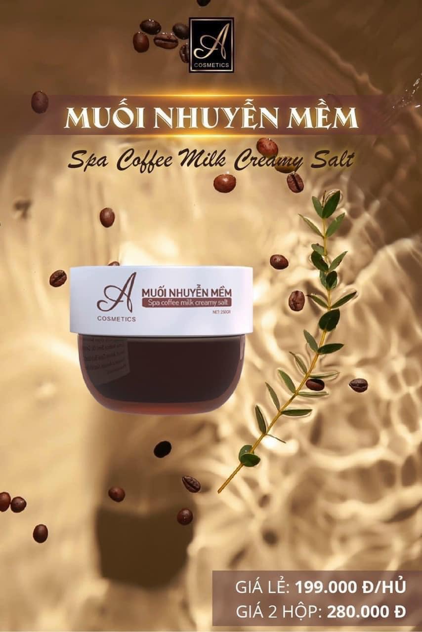 Tẩy tế bào chết muối nhuyễn mềm coffee A Cosmetics Chính Hãng