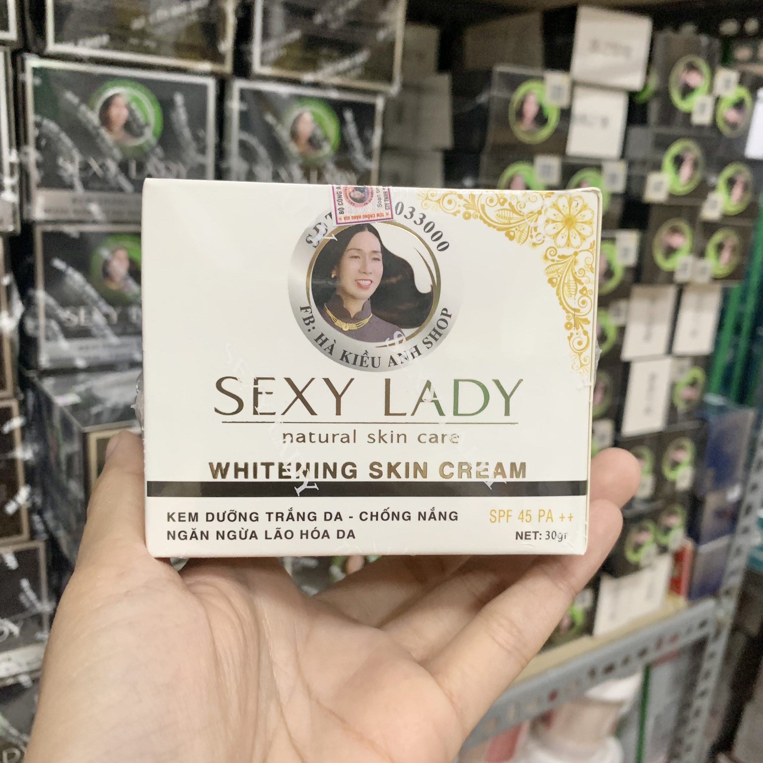 Kem face màu trắng dưỡng trắng da ngừa lão hóa Sexy Lady Hà Kiều Anh Shop Chính Hãng