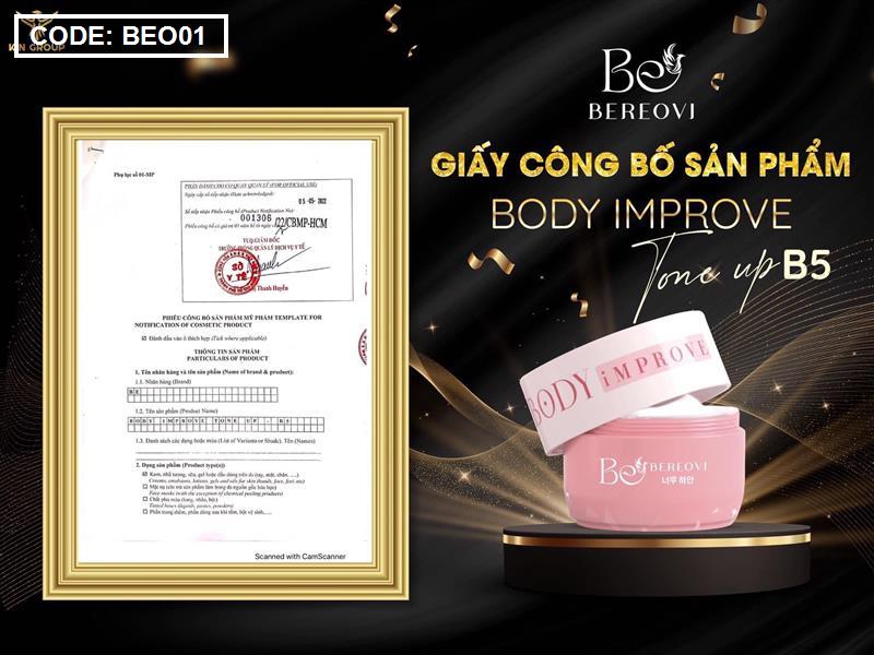 Kem Body Thu Thủy Improve Be Bereovi