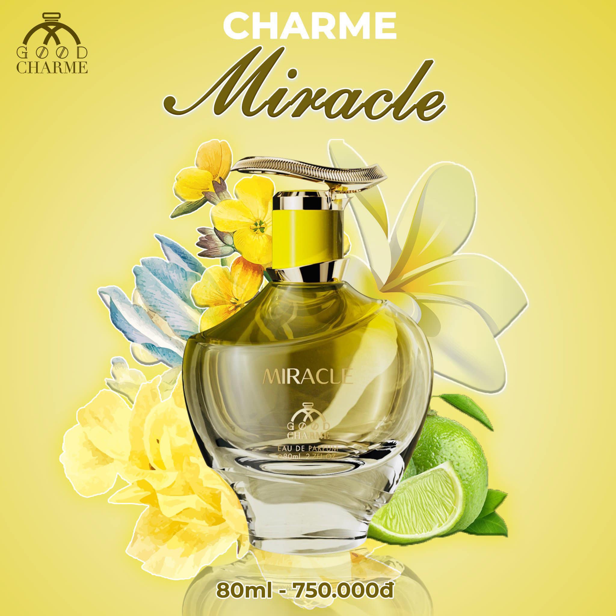 Nước hoa nữ Good Charme Miracle 80ml Chính Hãng Tặng Kèm Quà