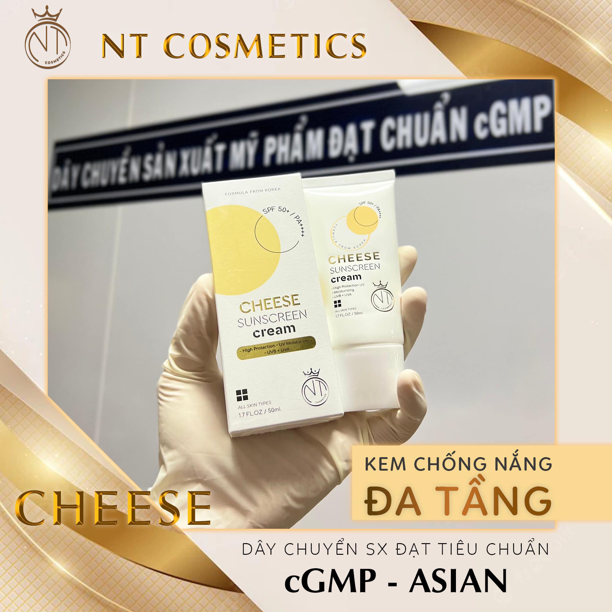 Kem Chống Nắng Cheese Mỹ Phẩm Ngọc Tú NT Cosmetics - 8936206760078