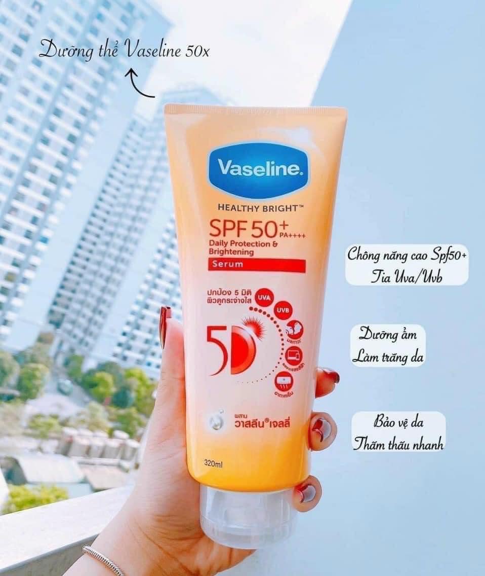 17033-287318512-781006523280274-3397003230685878023-n-1.jpg Sữa Dưỡng Thể Vaseline Healthy Bright Spf 50+ Daily Protection Brightening Serum 300ml (Hàng nhập khẩu có tem phụ) - VASELINE01