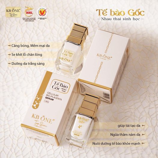Serum tế bào gốc nhau thai sinh học Kb One Top Beau Chính Hãng