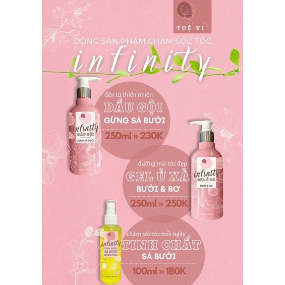 Dầu xả tóc gel ủ xả bưởi bơ Tuệ Vi infinity chính hãng