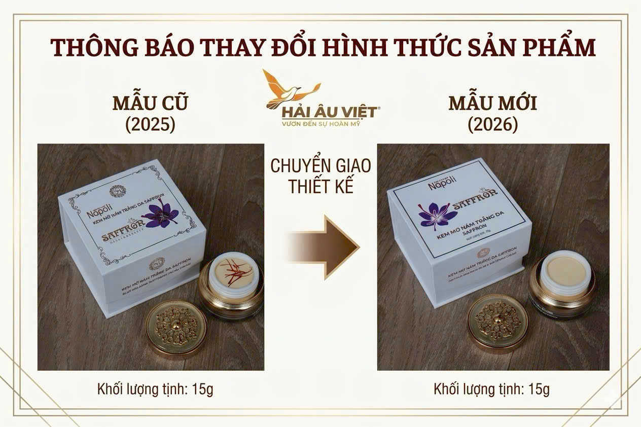 Kho sỉ kem Face Giảm Nám Saffron Napoli Hải Âu Việt