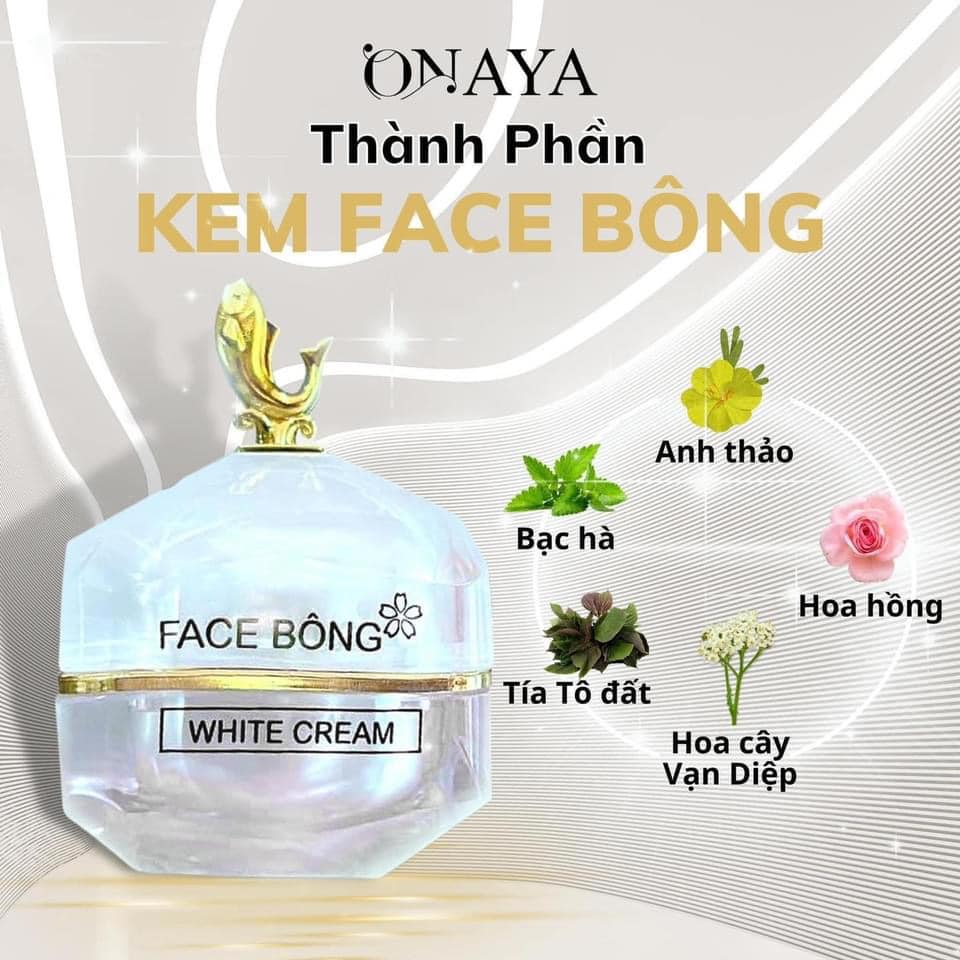 Kem face bông ONAYA dưỡng trắng da ngừa nám Chính Hãng