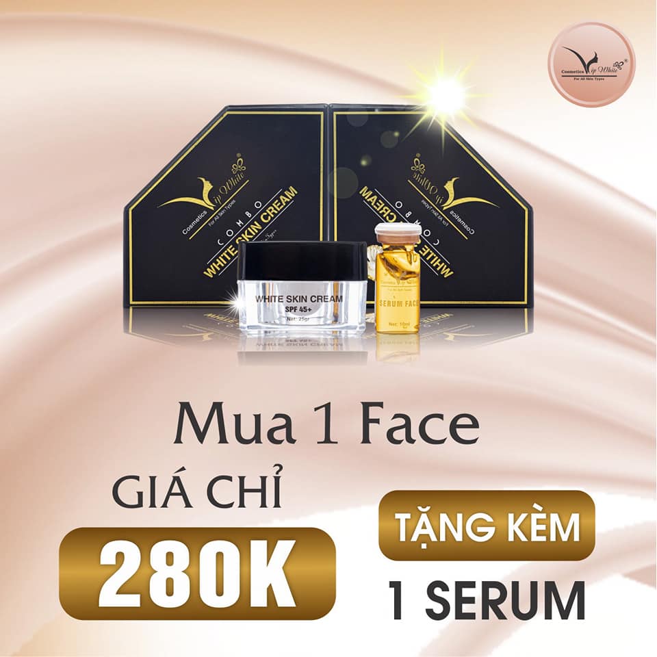 Kem Face VIP White (Tặng Kèm Serum)