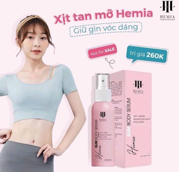 Kem Tan Mỡ Hemia Slim Body Spray
