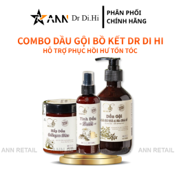 Combo Gội Xả Xịt Bồ Kết Bưởi Dừa Dr Di Hi - COMBODIHI