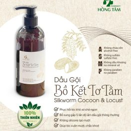 Combo Dầu Gội Xả Xịt Bồ Kết Tơ Tằm Hồng Tâm - COMBOHT