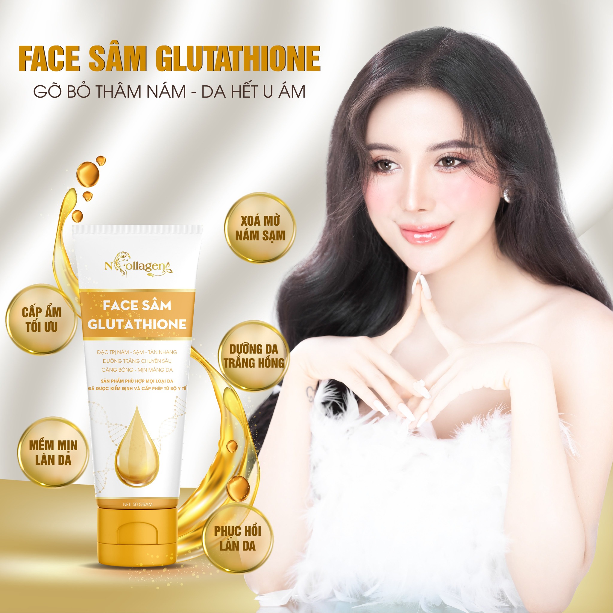Kem Face Sâm Glutathione N Collagen