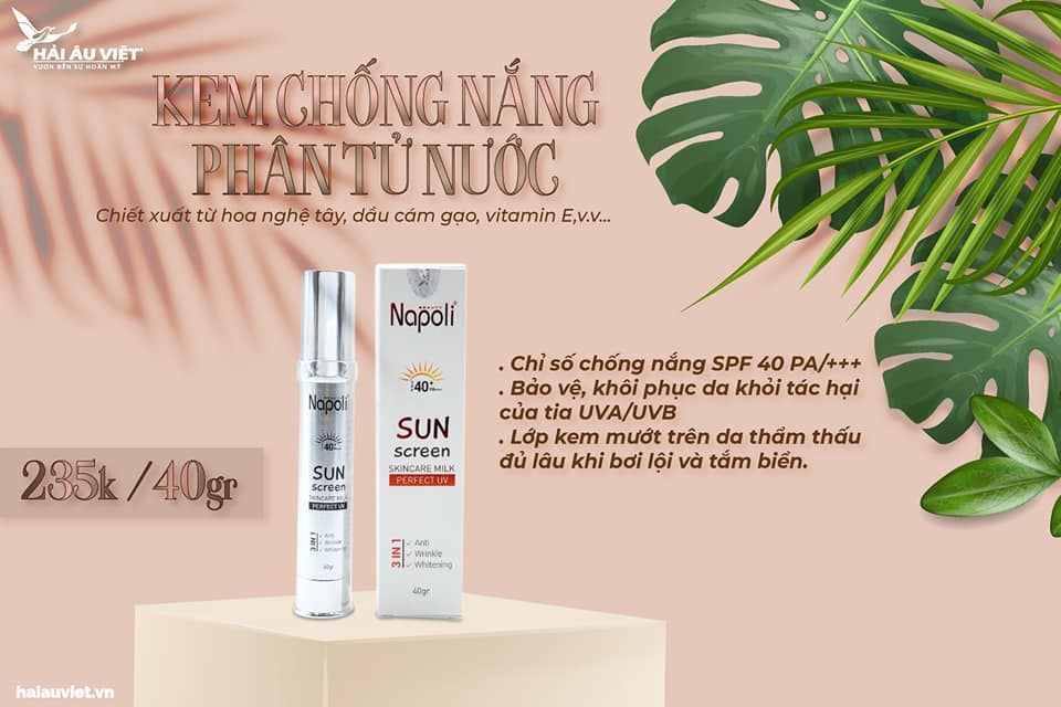 Kem Chống Nắng Napoli Sunscreen Hải Âu Việt