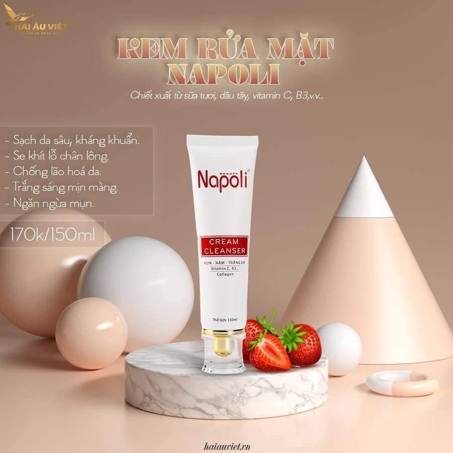 Giá sỉ sữa Rửa Mặt Napoli Cream Cleanser Hải Âu Việt