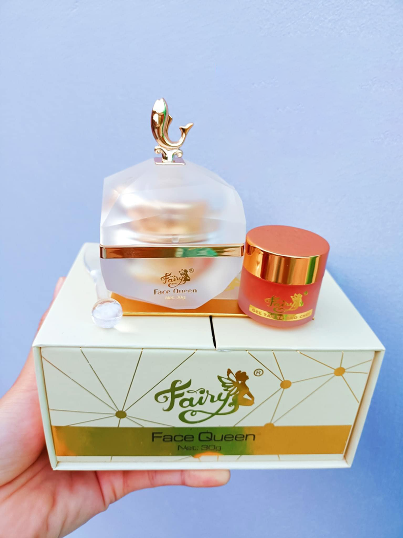 Kem Face Queen Fairy Cosmetics Super Vip Whitening Tặng Gel Tẩy Tế Bào Chết