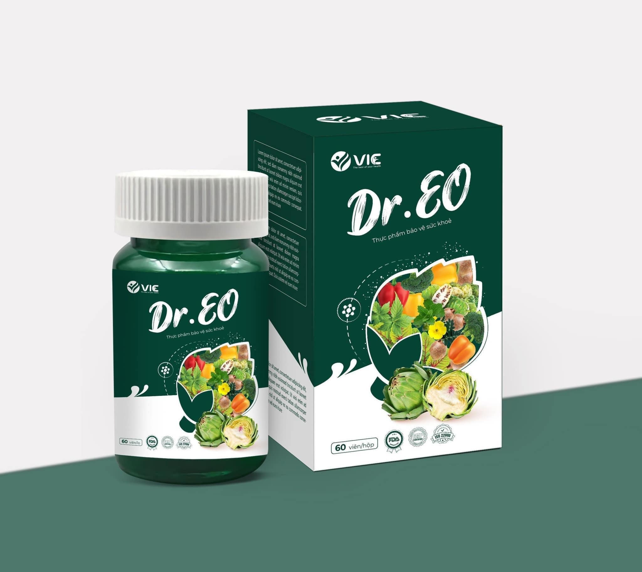 Kho sỉ viên Uống Thảo Dược Giảm Mỡ Bụng Dr EO VIC Organic