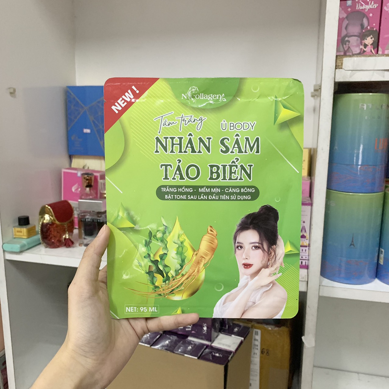 Kho sỉ ủ Trắng Body Nhân Sâm Tảo Biển N Collagen